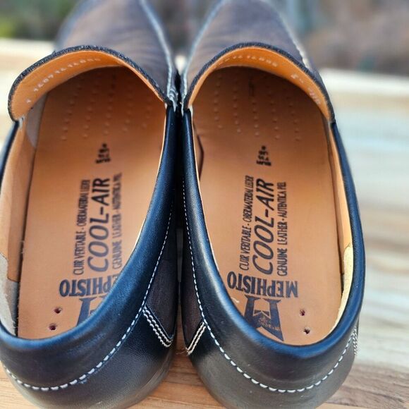 MEPHISTO Mens Baduard Cool Air Brown Slip On Casual Loafers Size 8 - Picture 5 of 9